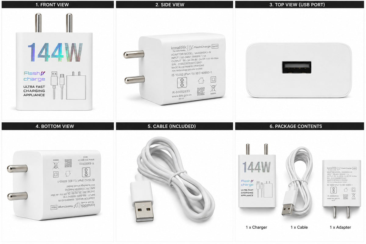Konarrk 144W Flash Charger