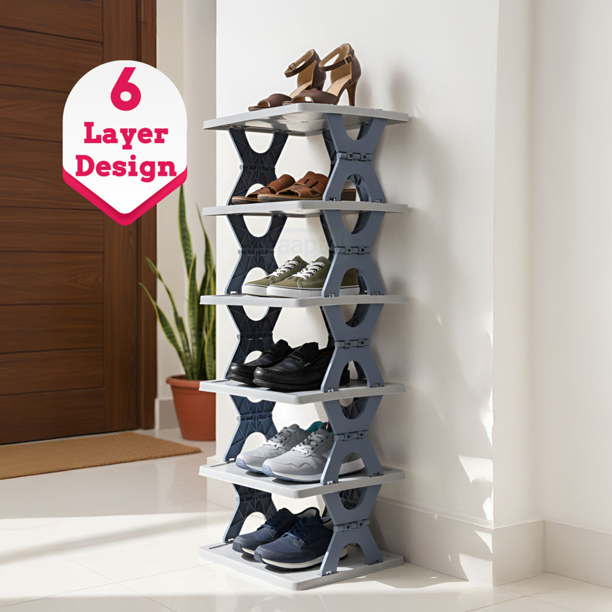 6 Layer Shoe Rack